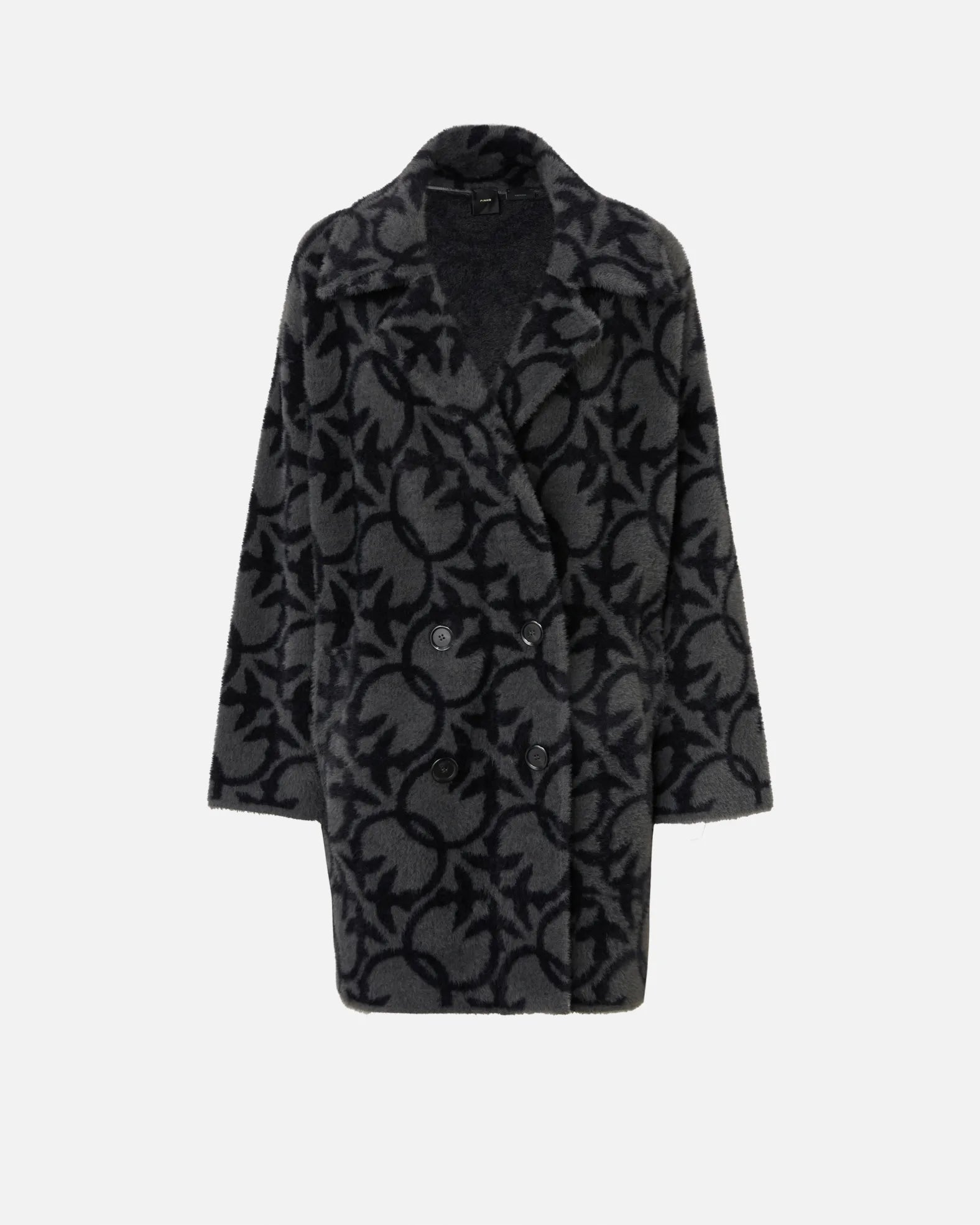 PINKO Toro coat black/grey