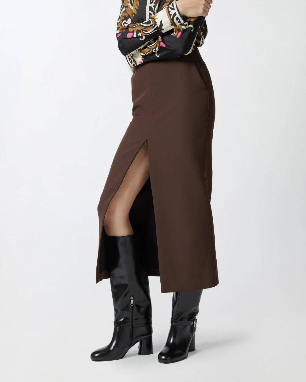 PINKO Graffatrice Skirt Brown