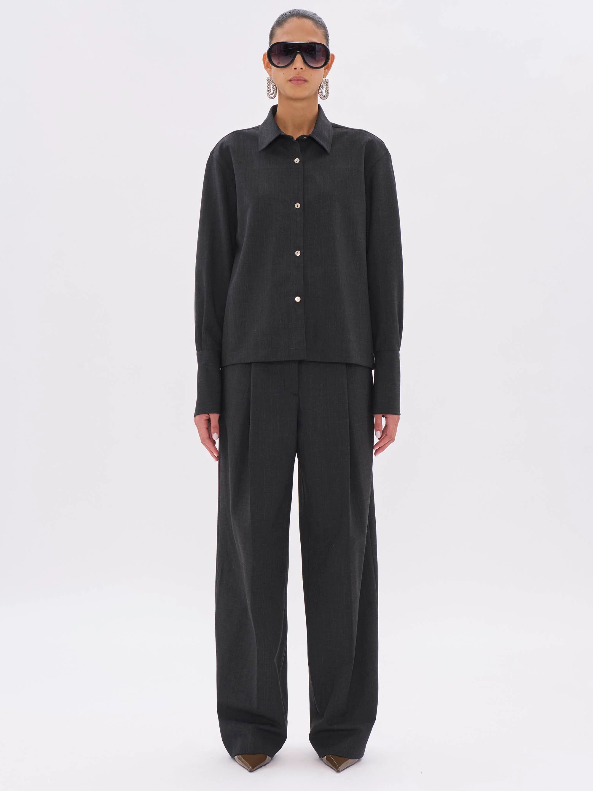 The Latest Studios Codie Shirts Dark Grey