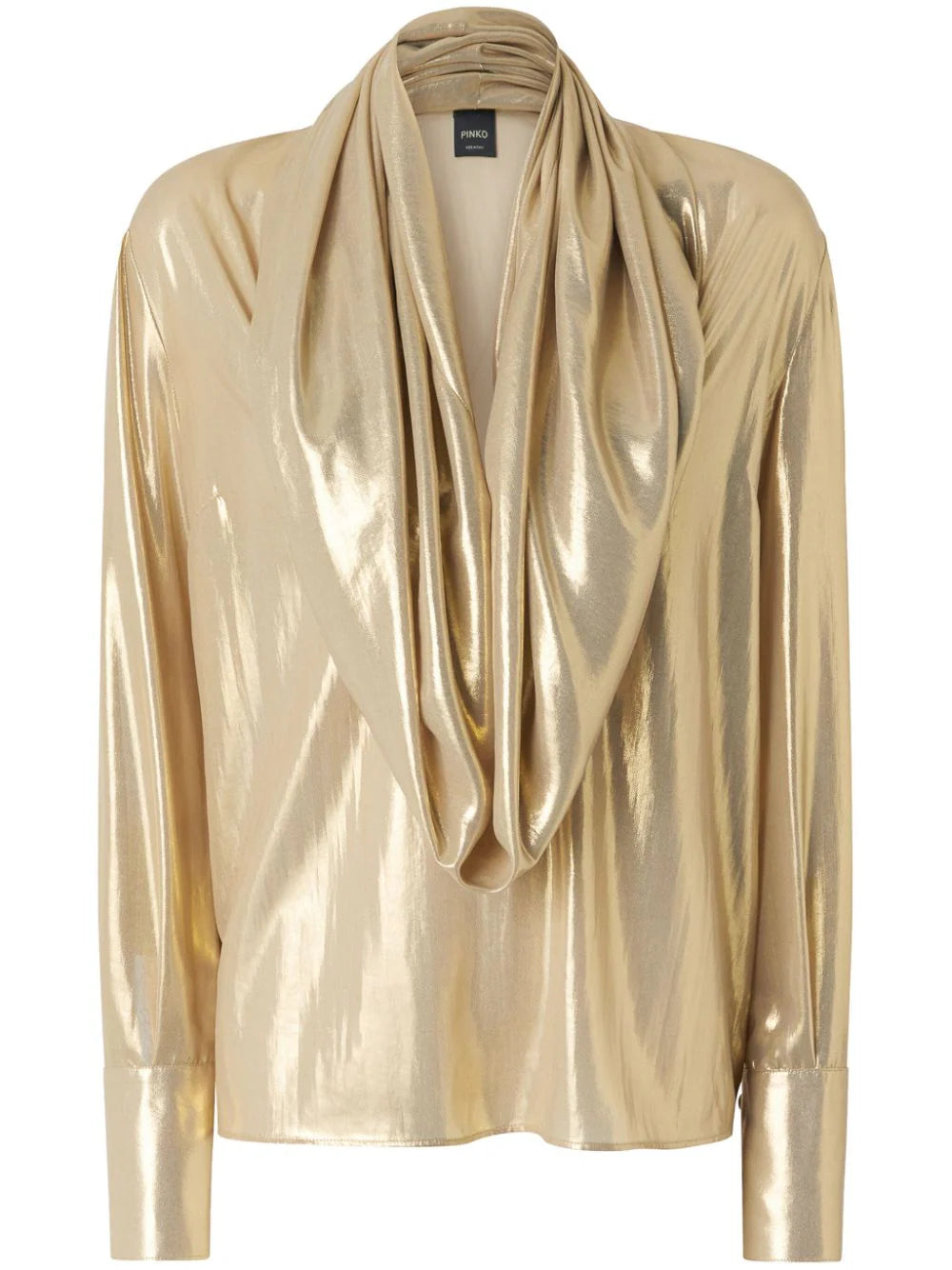 PINKO Walker Blouse  Beige Gold