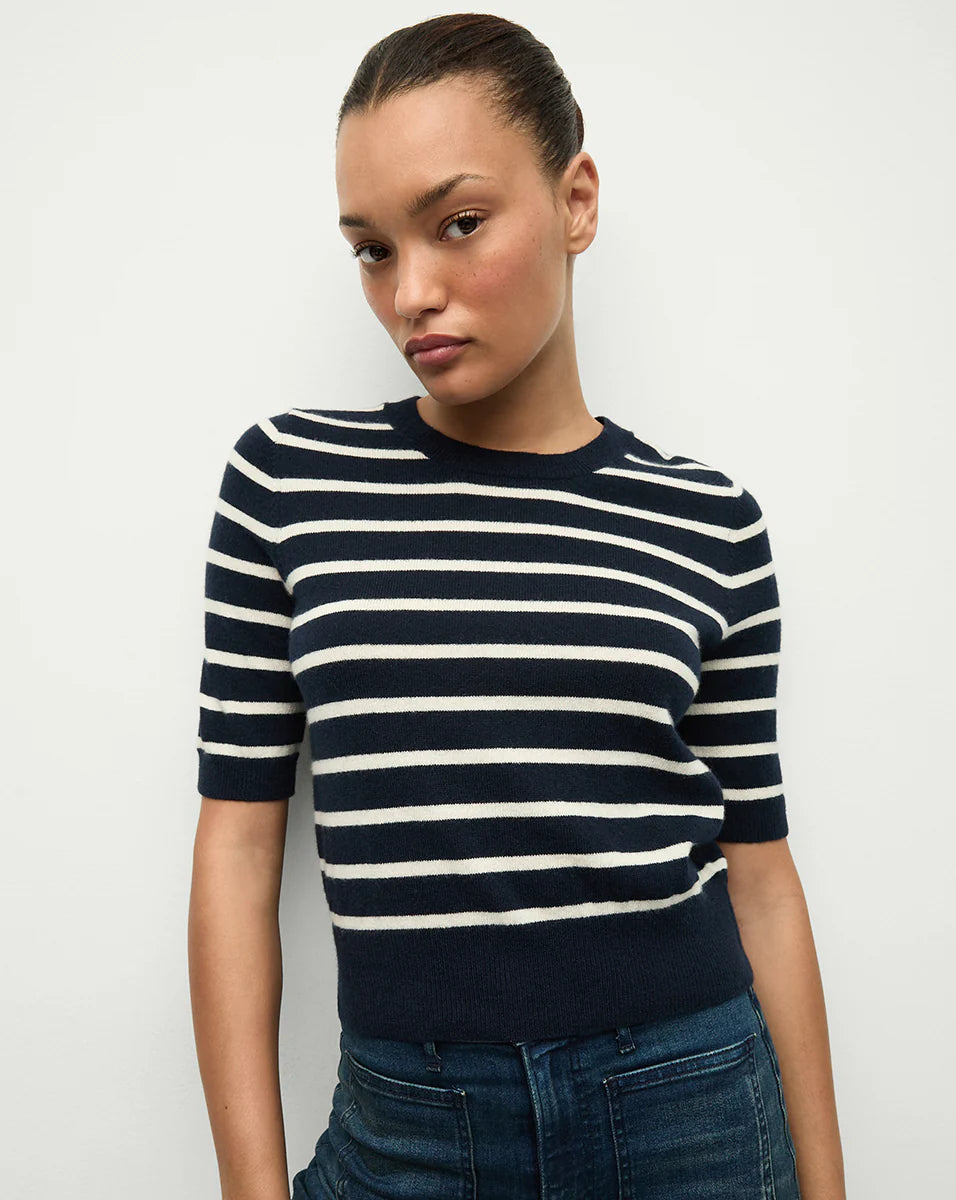 Veronica Beard Shana Cashmere Striped Sweater