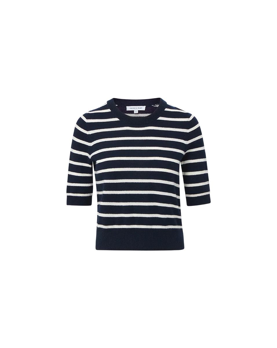 Veronica Beard Shana Cashmere Striped Sweater