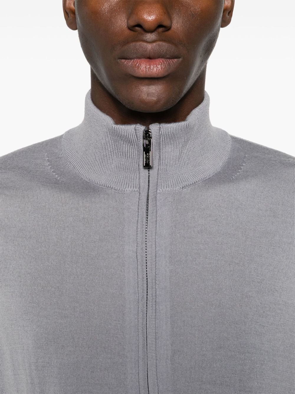 Emporio Armani Zip Through Jumper