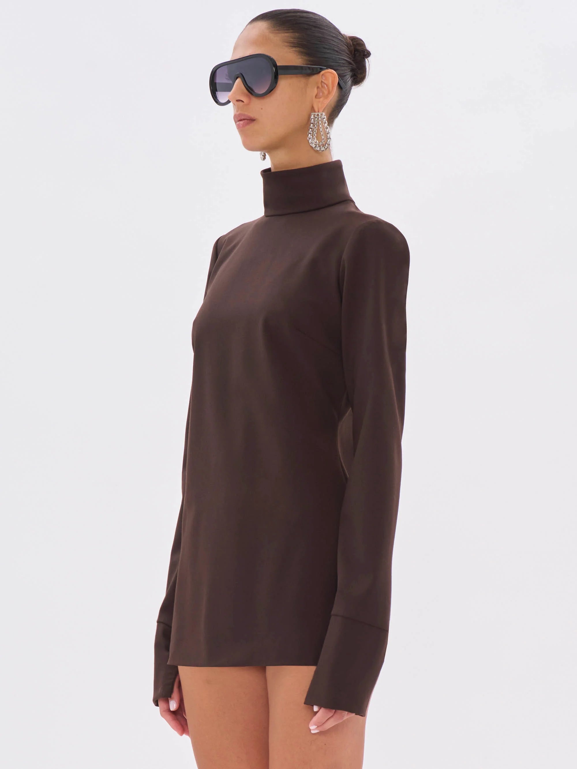 The Latest Studios Clio Sweater Brown LW04005W0206ABTP