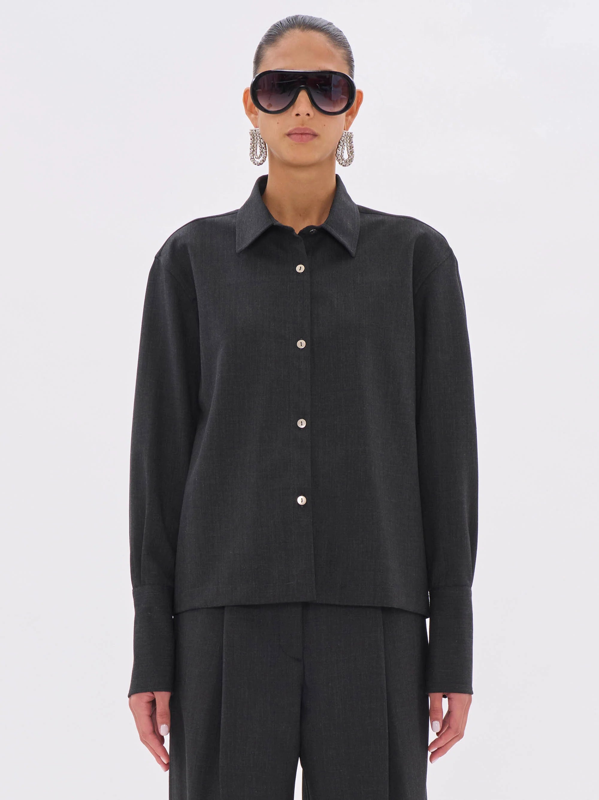 The Latest Studios Codie Shirts Dark Grey