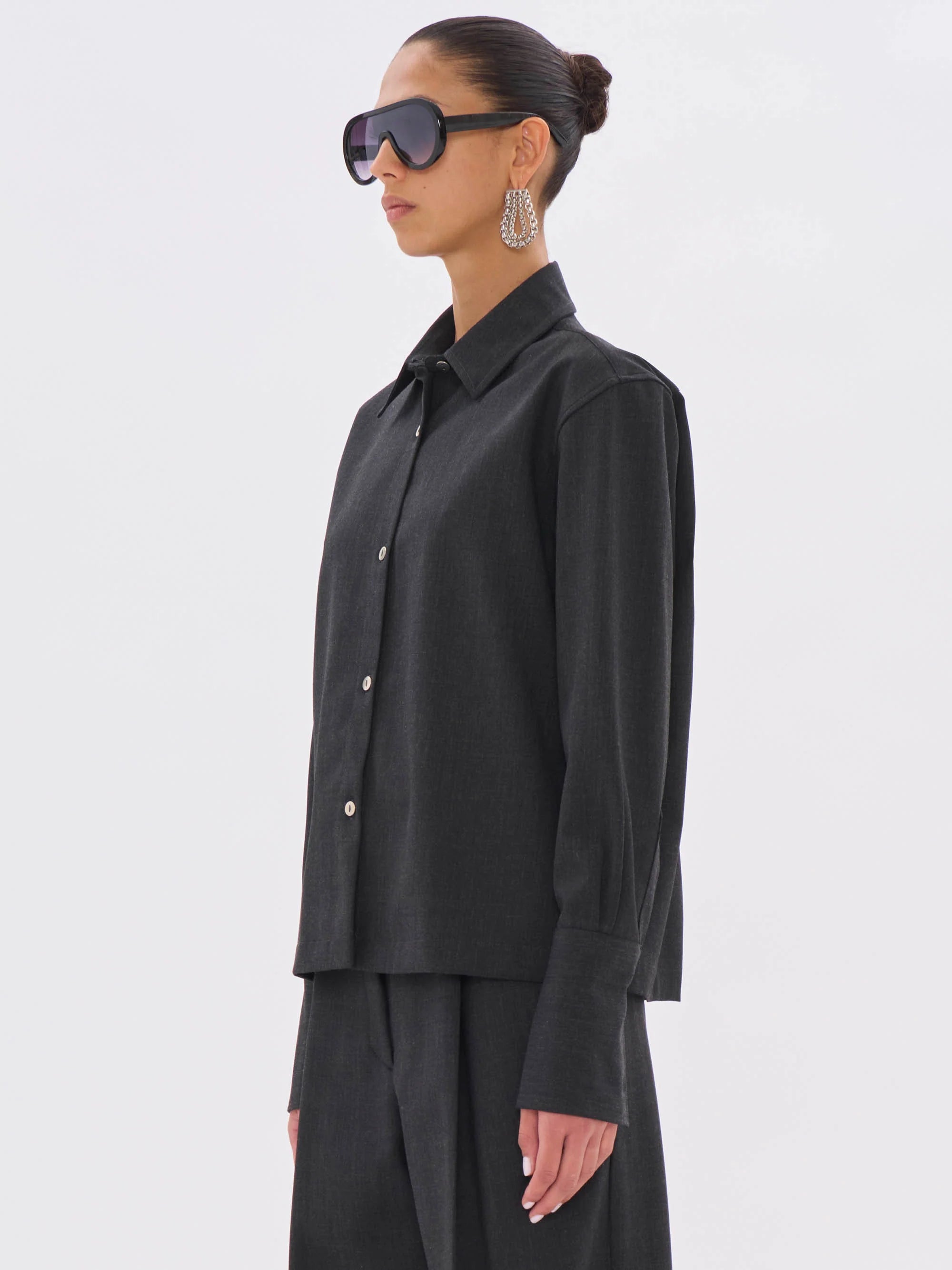 The Latest Studios Codie Shirts Dark Grey