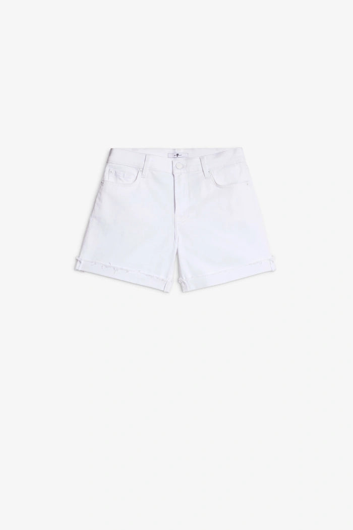 7 For All Mankind Mid Roll Shorts Swan