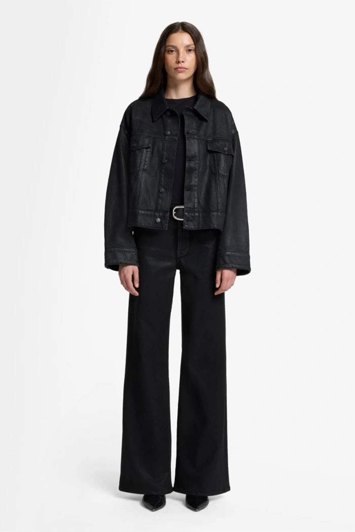 7 For All Mankind Lotta In Coated Black 7UG20752-BBT