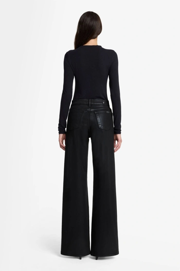 7 For All Mankind Lotta In Coated Black 7UG20752-BBT