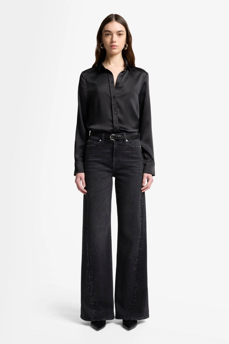 7 For All Mankind Twisted Lotta Bottomline With Crystals 7UX1SC32-1NU