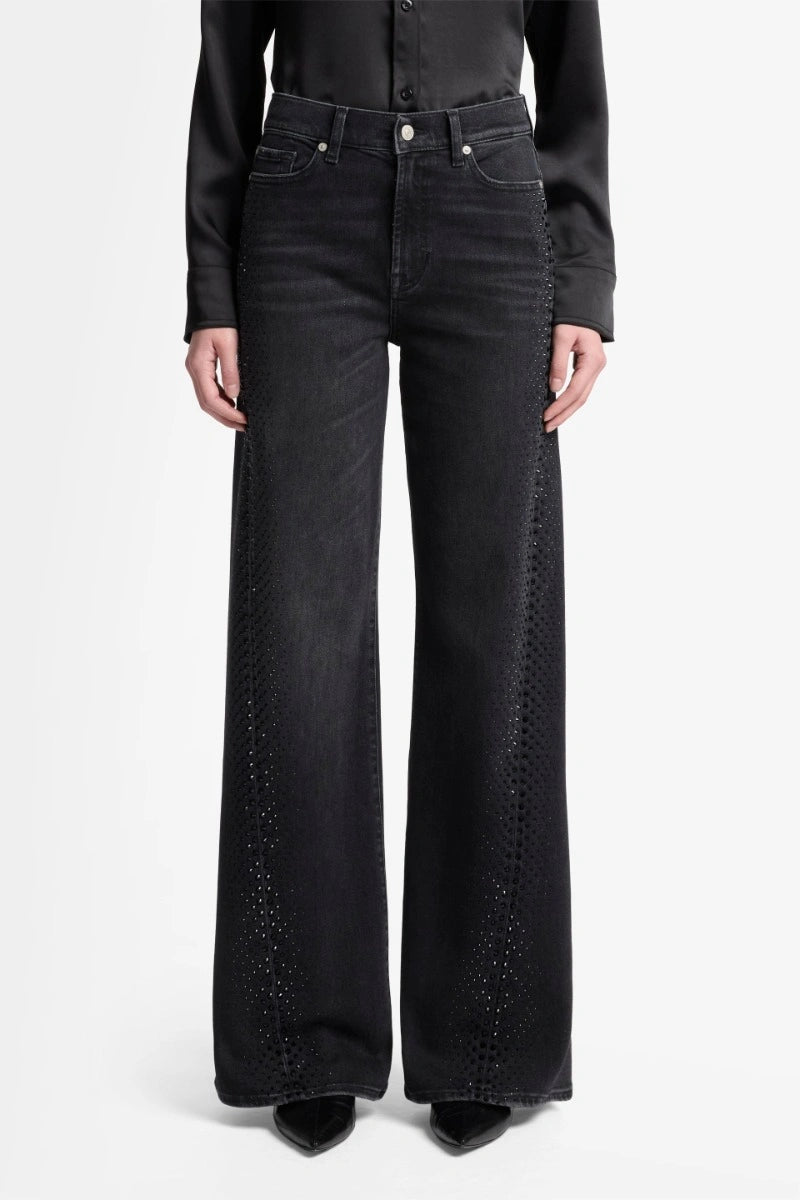 7 For All Mankind Twisted Lotta Bottomline With Crystals 7UX1SC32-1NU