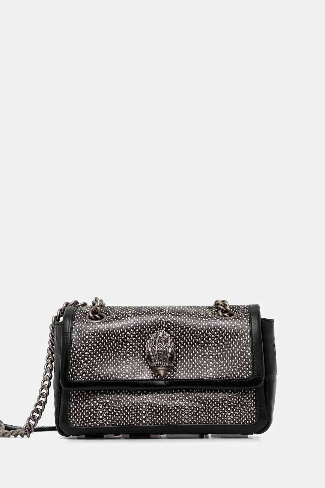 Kurt Geiger Kensington flap Kurt bag black/white
