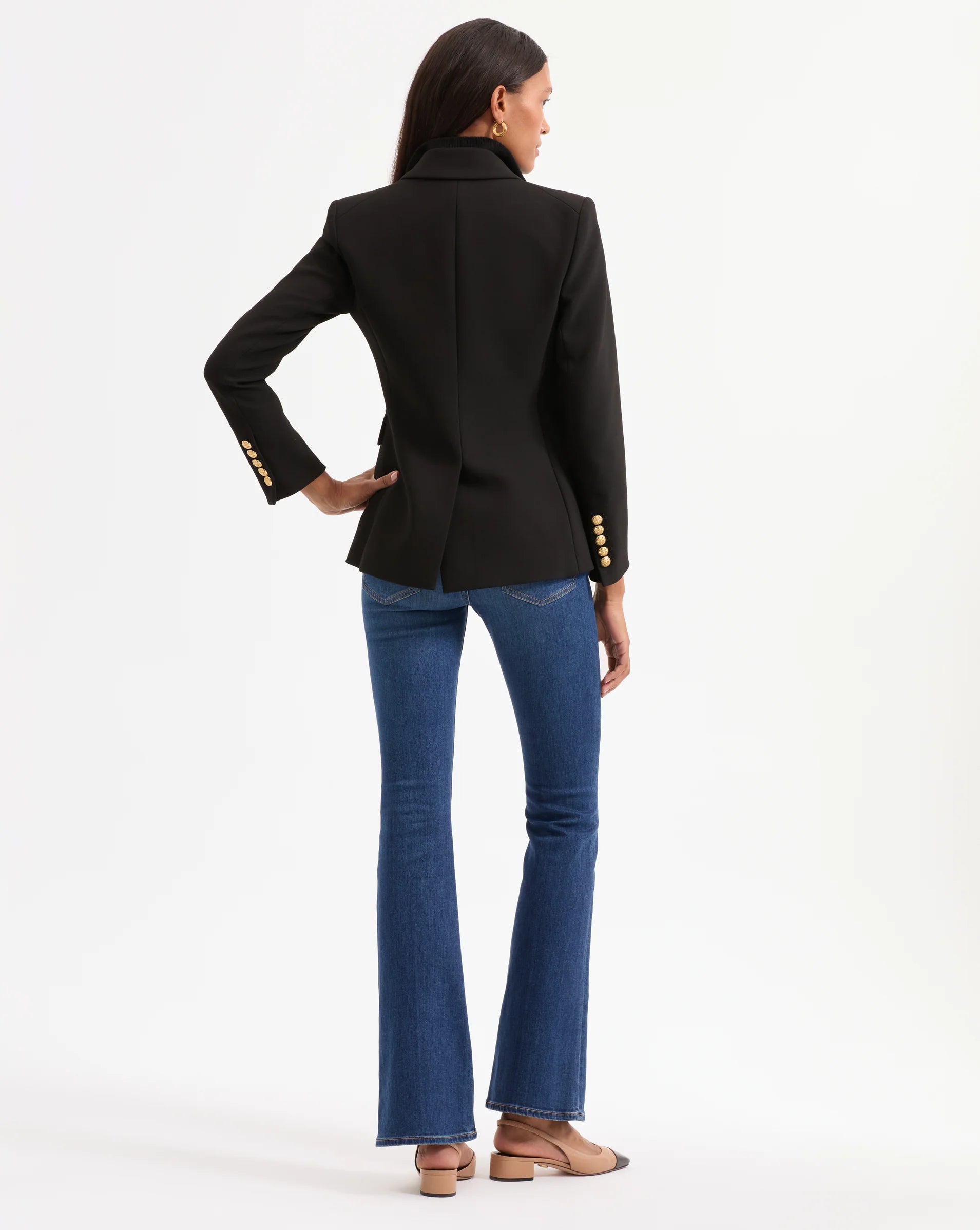 Veronica Beard Miller Dickey Jacket Black Gold