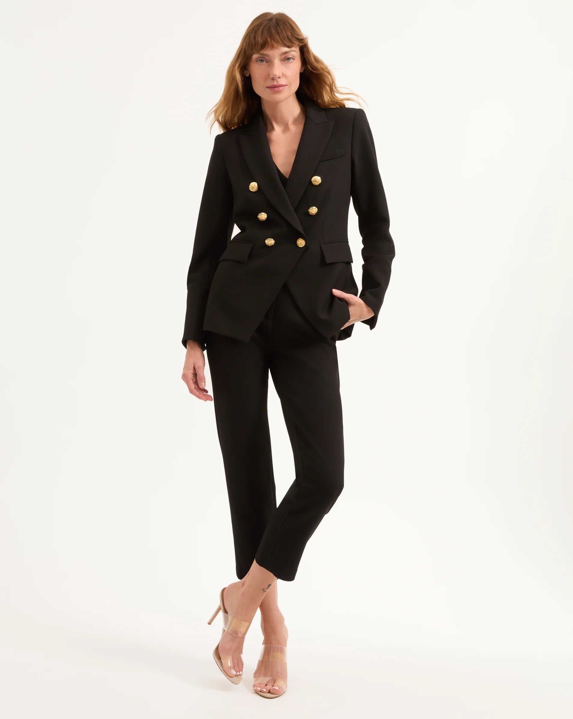 Veronica Beard Miller Dickey Jacket Black Gold