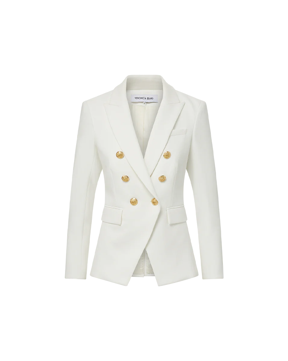 Veronica Beard Miller Dickey Jacket Offwhite/Gold