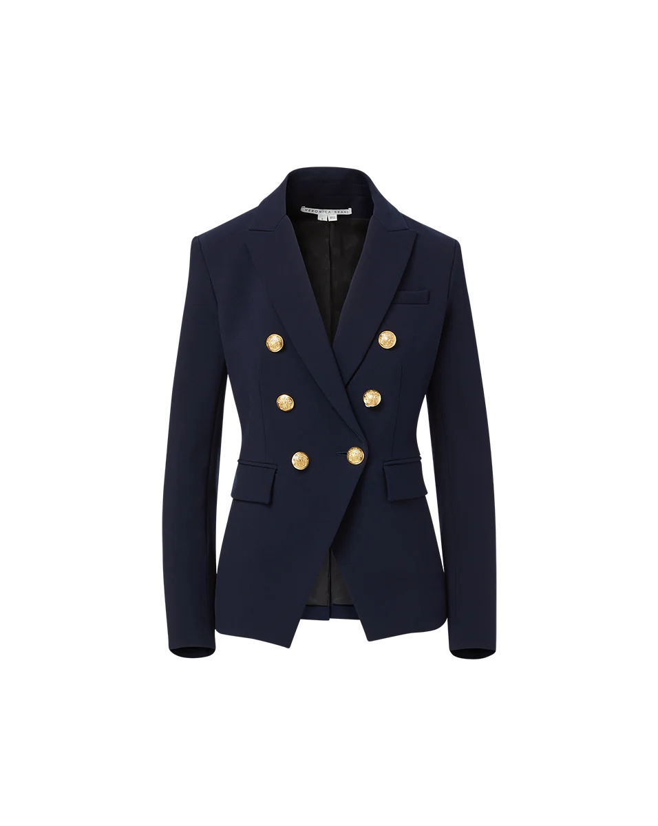 Veronica Beard Miller Dickey Jacket Navy Gold