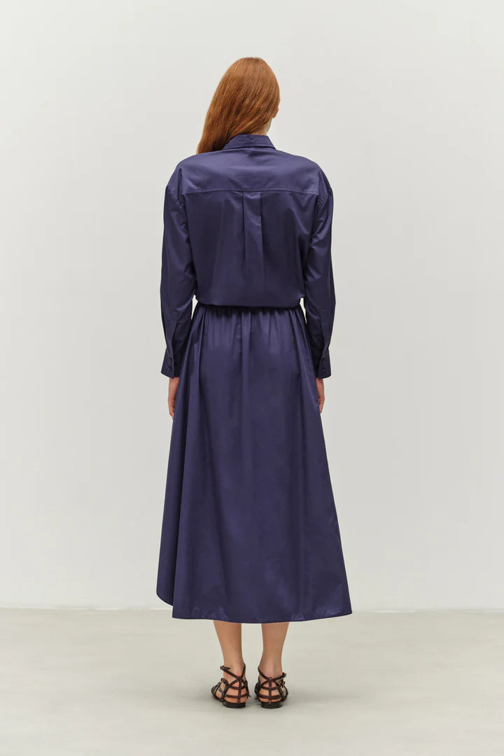 Devotion Twins Poplin long skirt navy 025339G