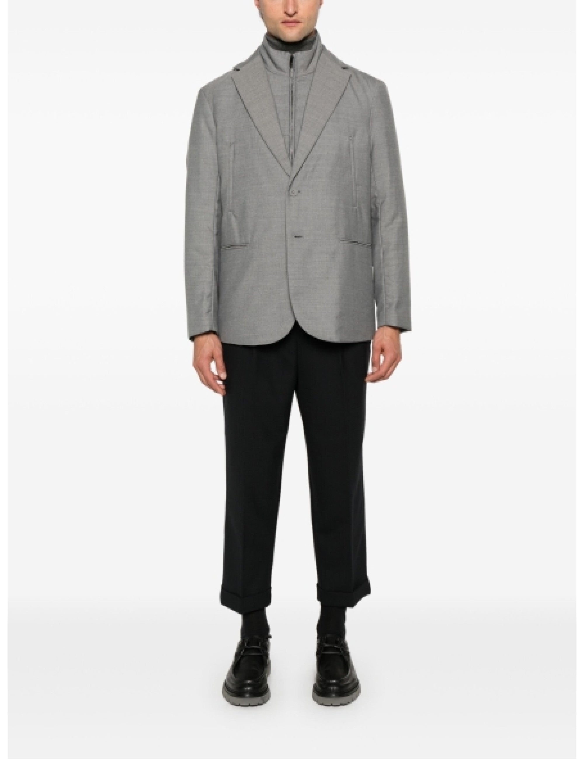 EMPORIO ARMANI Insert Blazer Grey