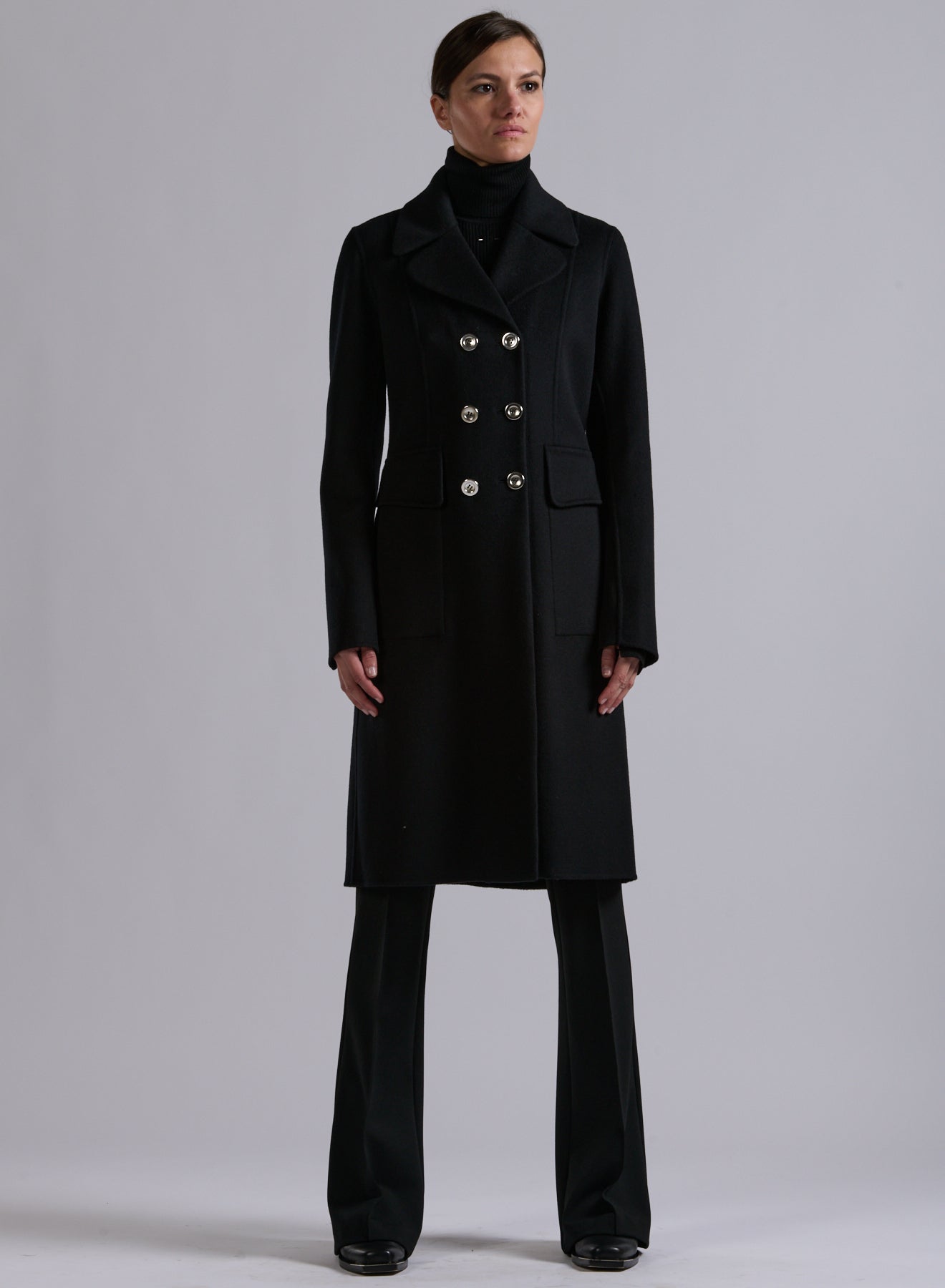 Barbara Bui Long Coat Black