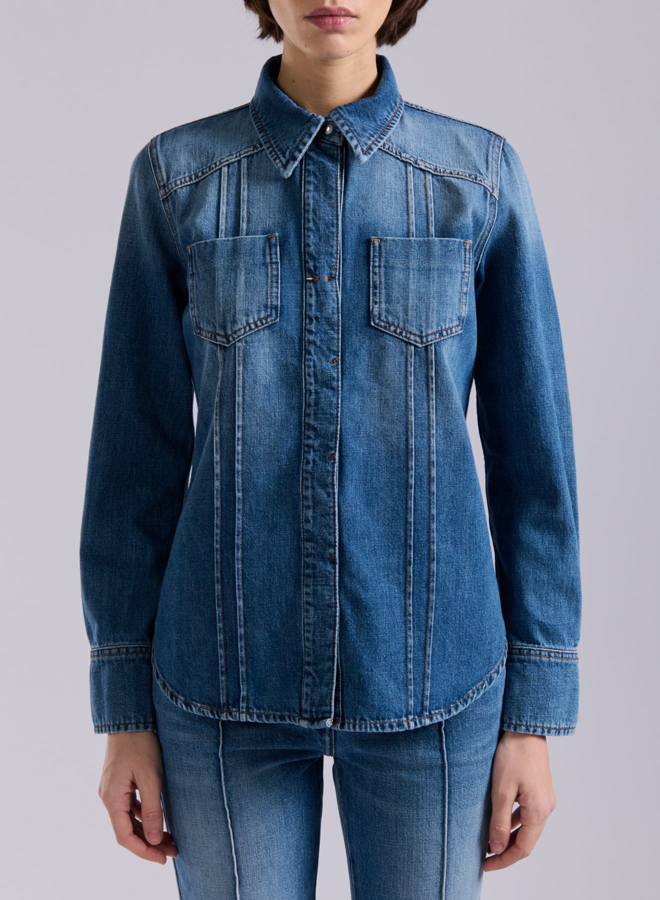 Barbara Bui Denim Shirt Jacket