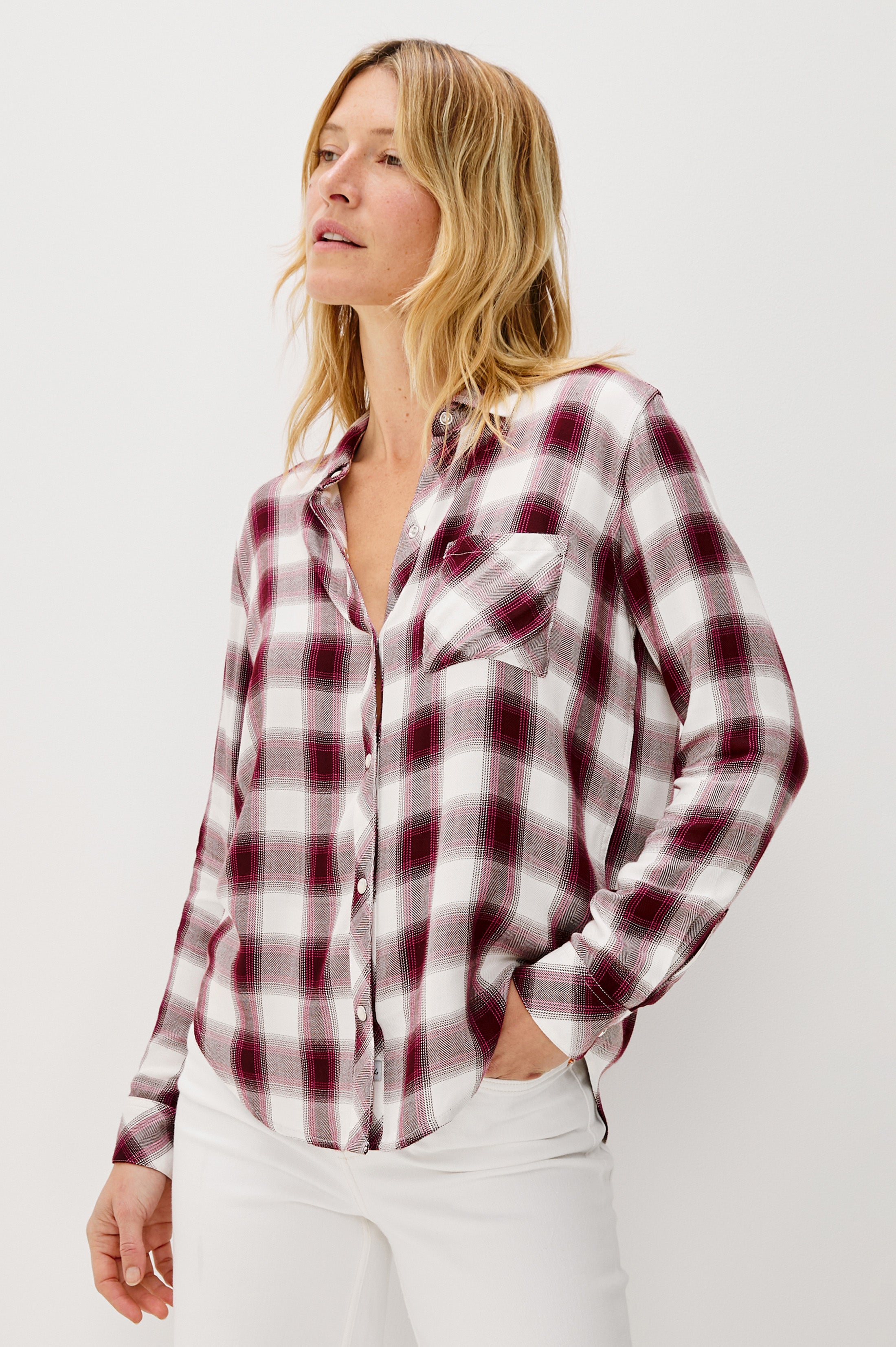 Rails Hunter Shirt Raspeberry