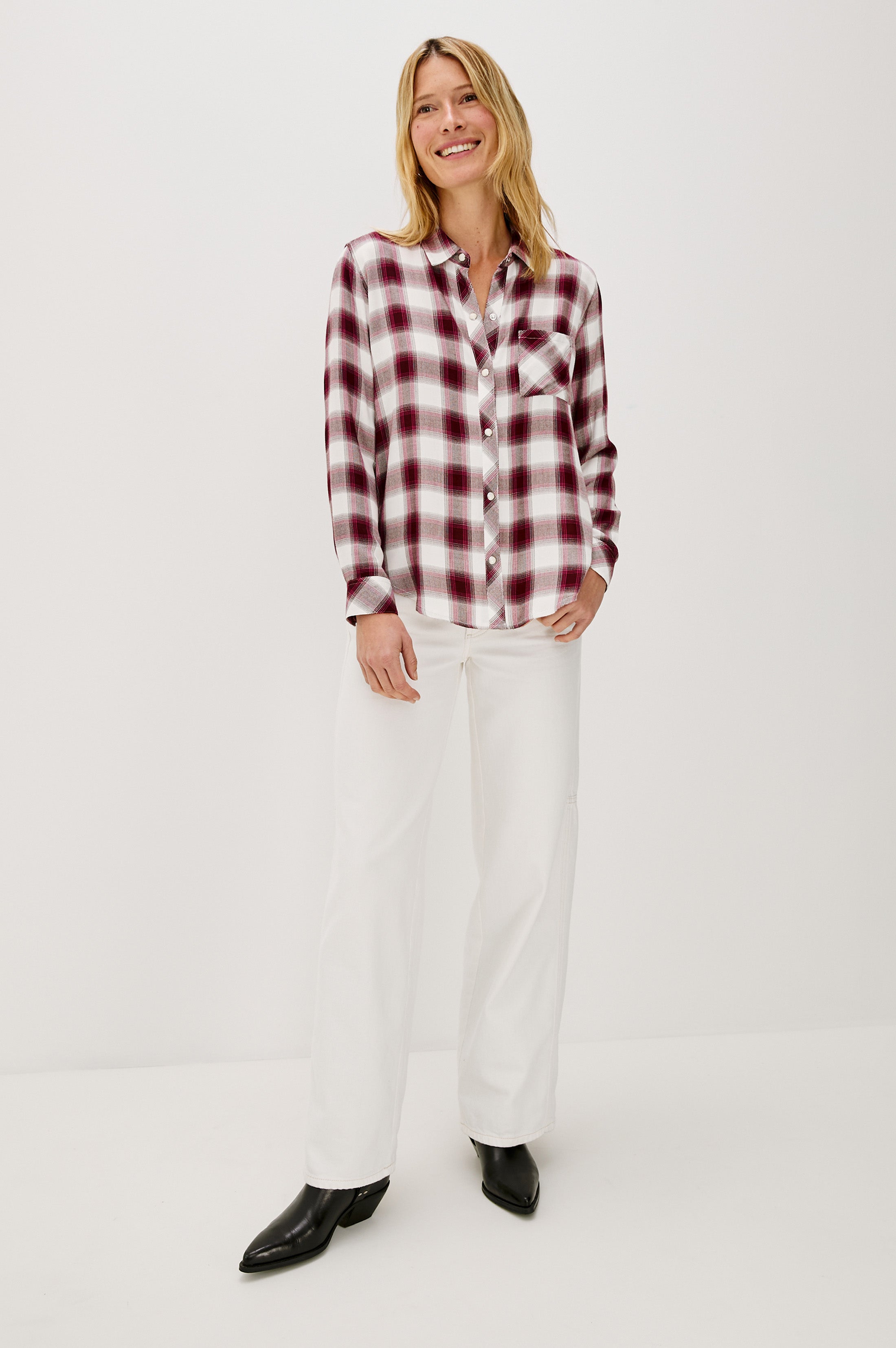 Rails Hunter Shirt Raspeberry