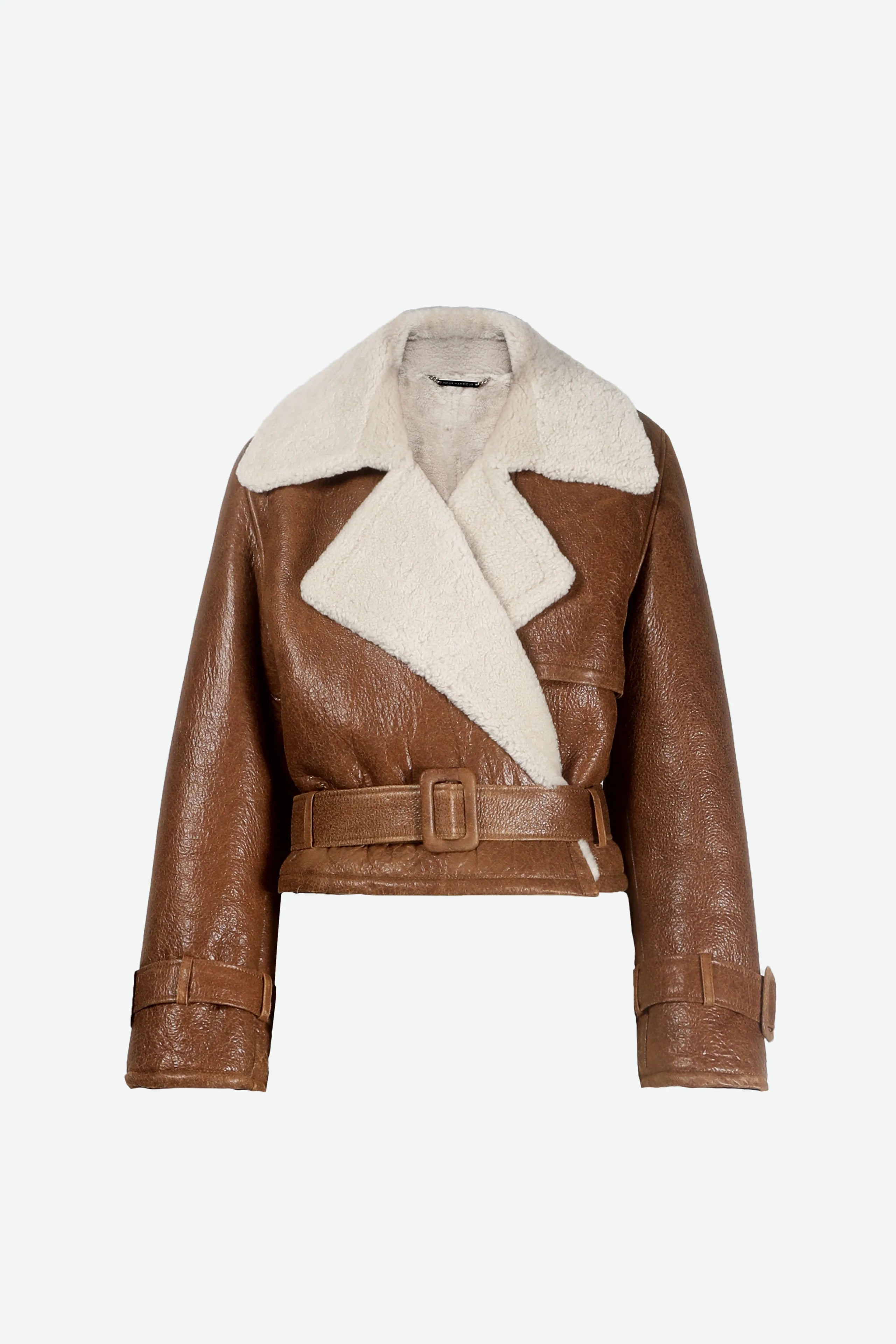 Nour Hammour Hatti Shearling caramel