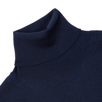 PAOLO PECORA Turtleneck Knit Navy