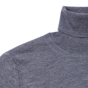 PAOLO PECORA Turtleneck Knit Dark Grey