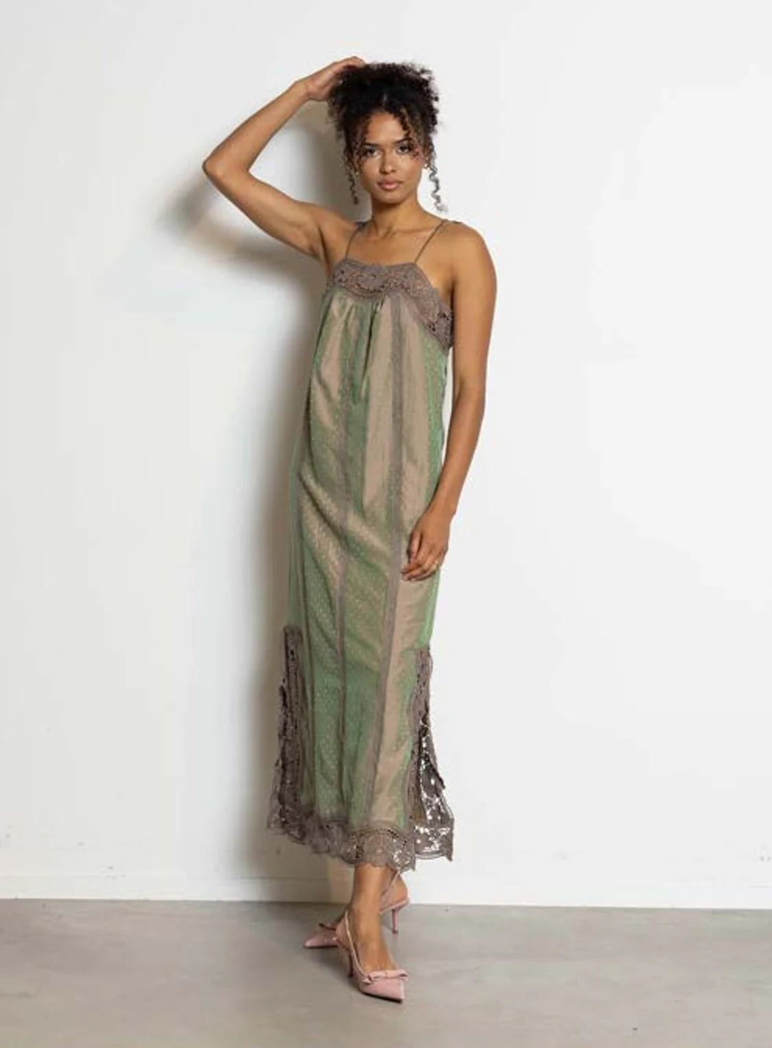 Dream Catcher Ramona Dress In khaki