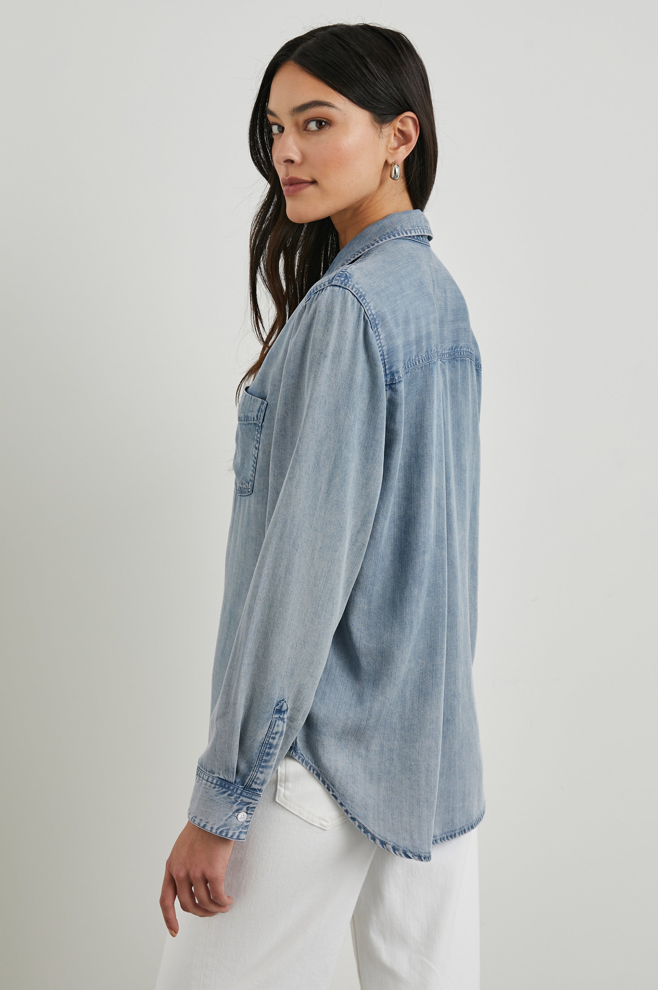 Rails Ingrid Denim Shirt Med Vintage Cloudwash