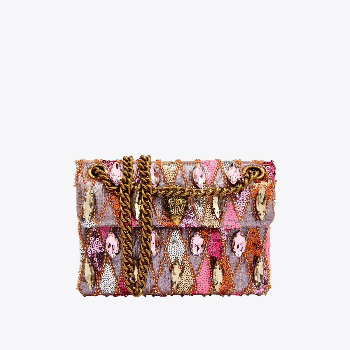 Kurt Geiger Kensington sequin mini bag pink comb 5018257609 / 57