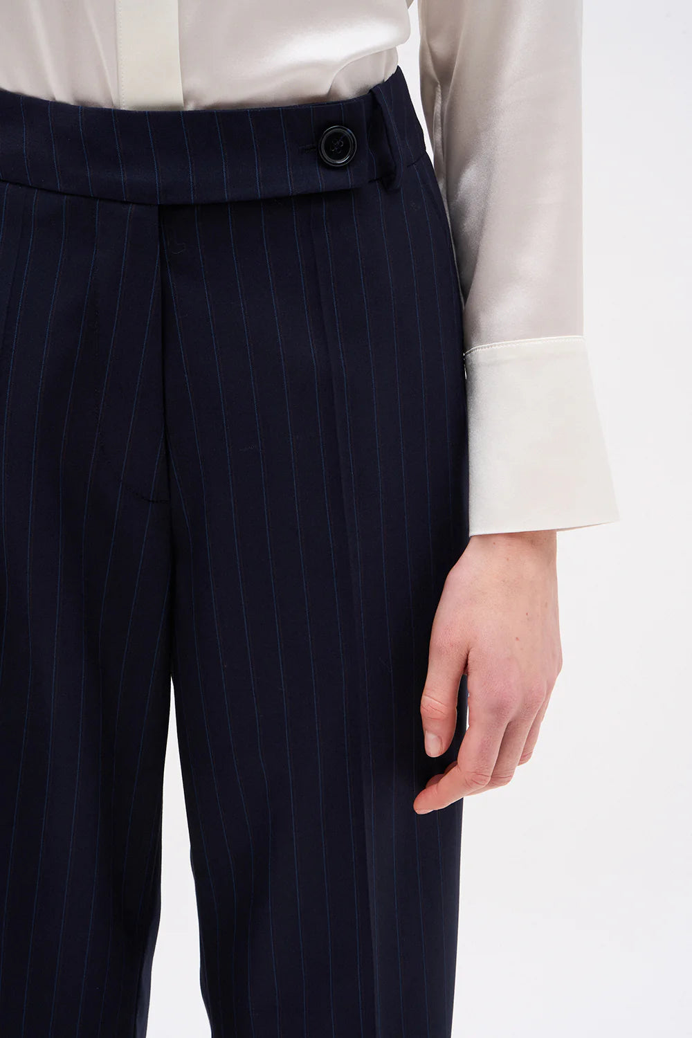 DMN PARIS LAURE NAVY STRIPE PANTS