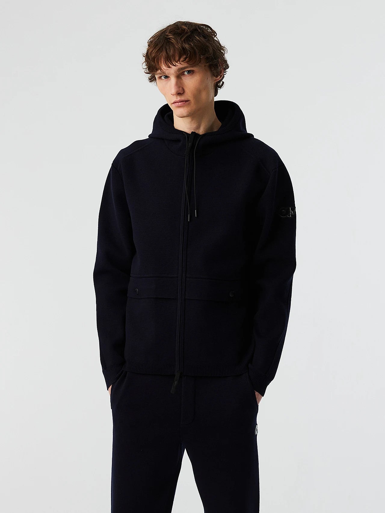 Navy Performance Knit Jacket