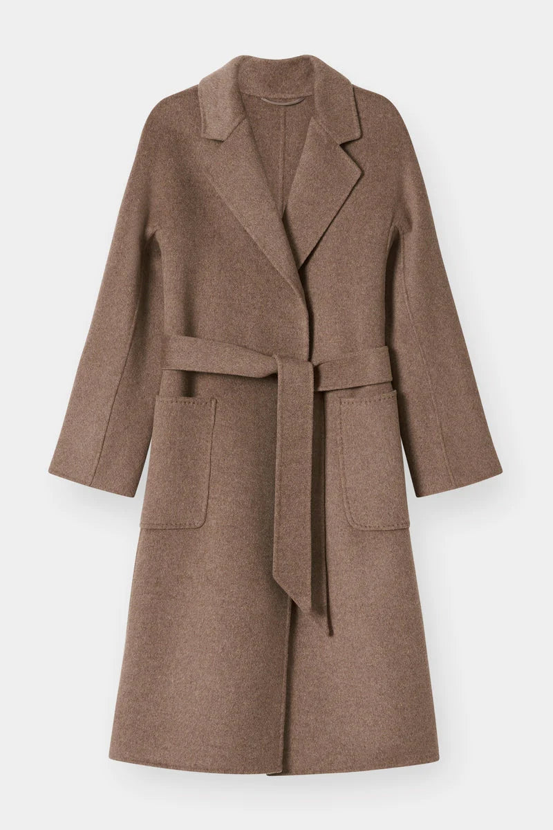 The Curated The Classic Coat chocolate melange NH-001_RM968