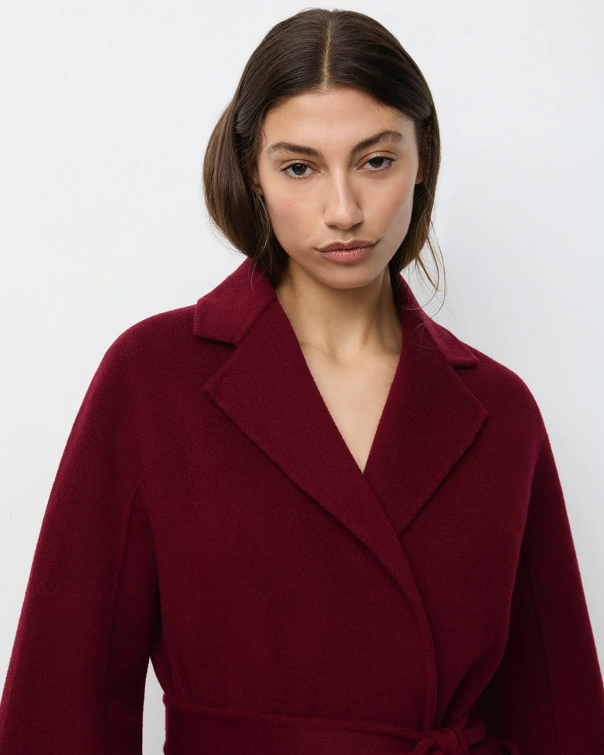 The Curated The Classic Coat burgundy
