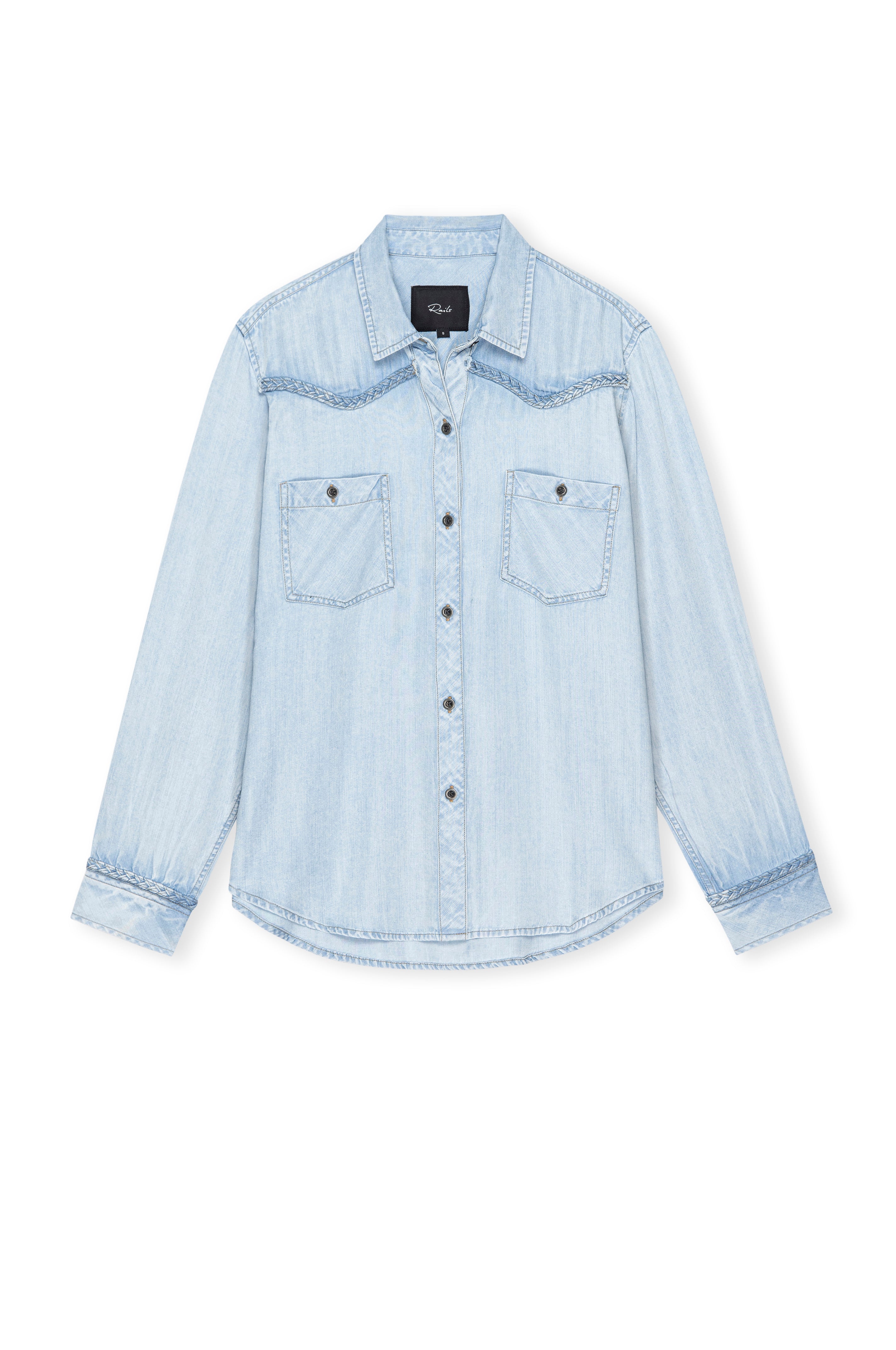 Rails Stasi Shirt Cloud Wash Lyocell Denim