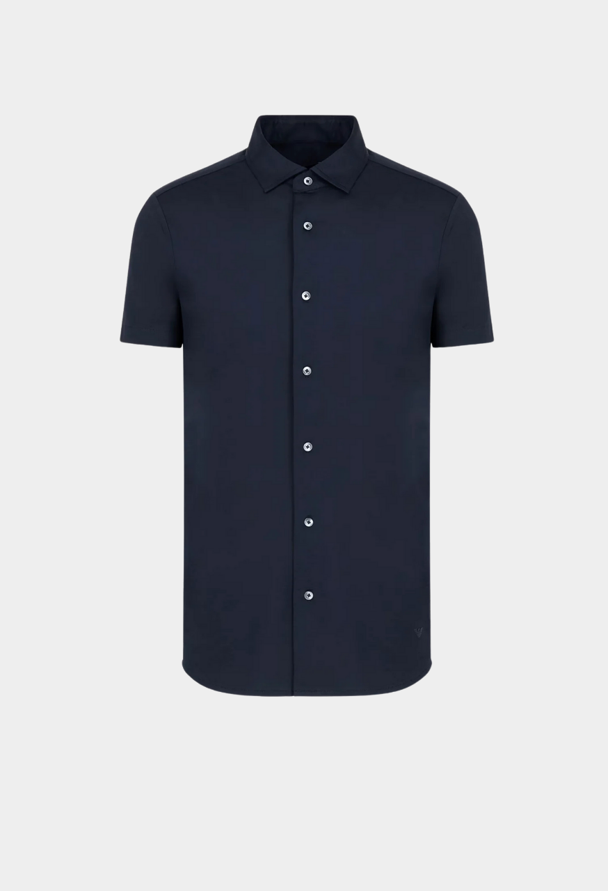 Emporio Armani ASV Lyocell-blend Jersey Shirt