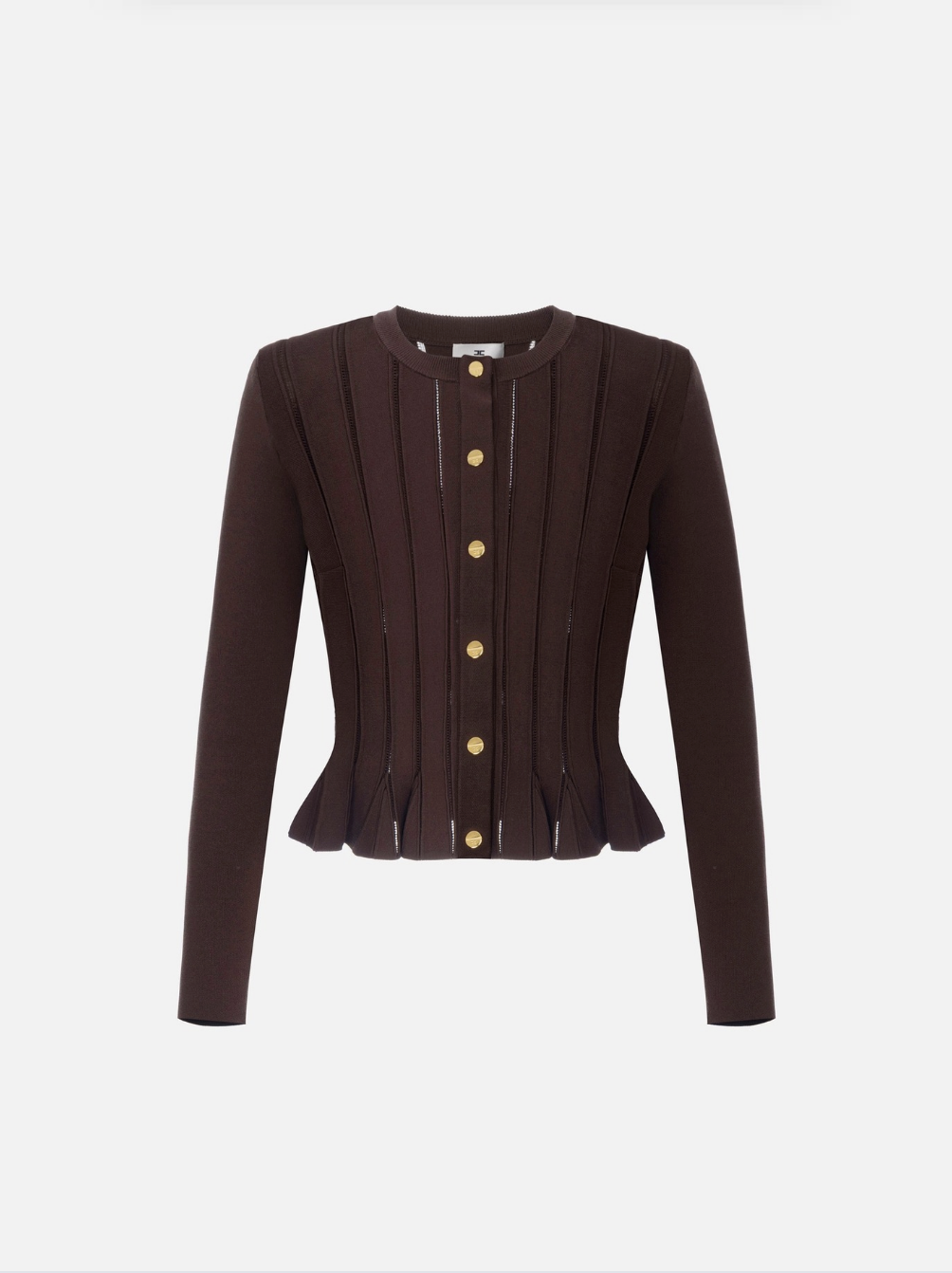 Elisabetta Franchi Gebreide blazer met ajourdetails