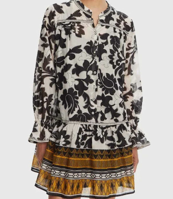 Devotion Twins short dress black/off white 025305G