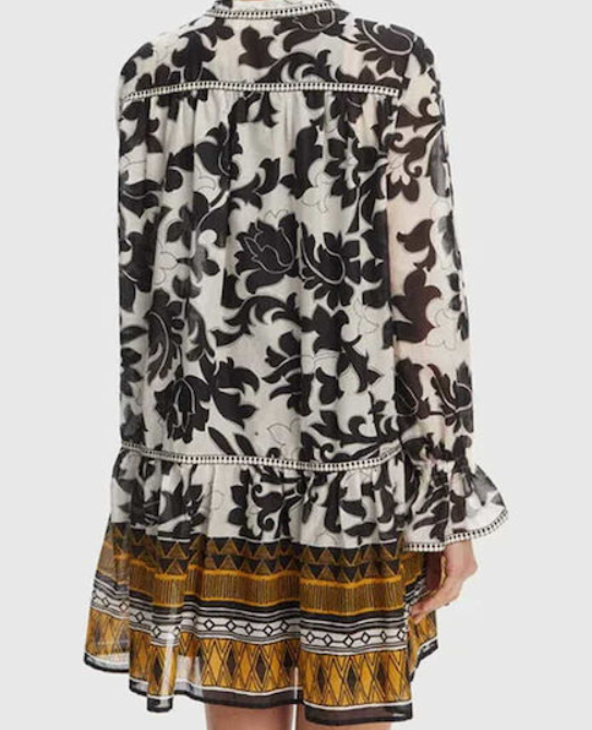 Devotion Twins short dress black/off white 025305G