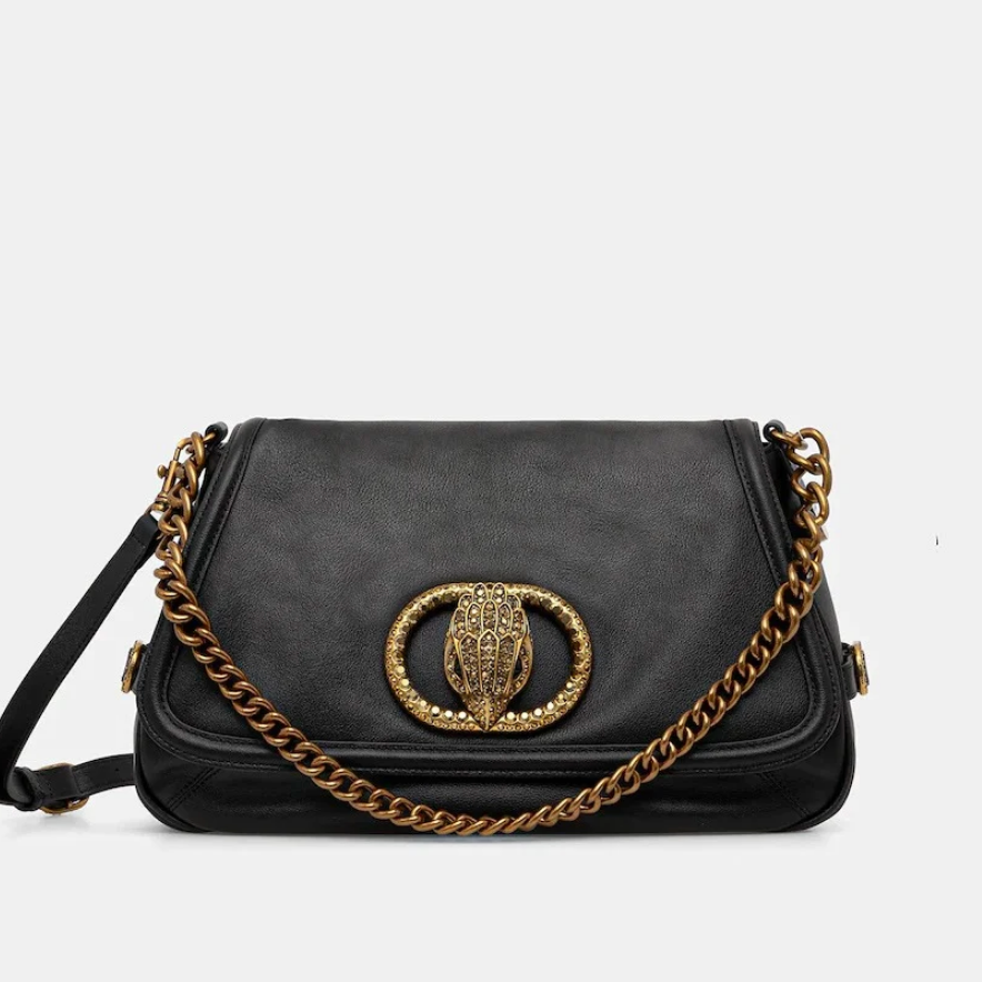 Kurt Geiger Chelsea LG Soft Saddle Bag Black
