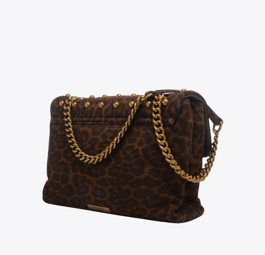 Kurt Geiger LG Kensington Studs Leopard Dark Brown