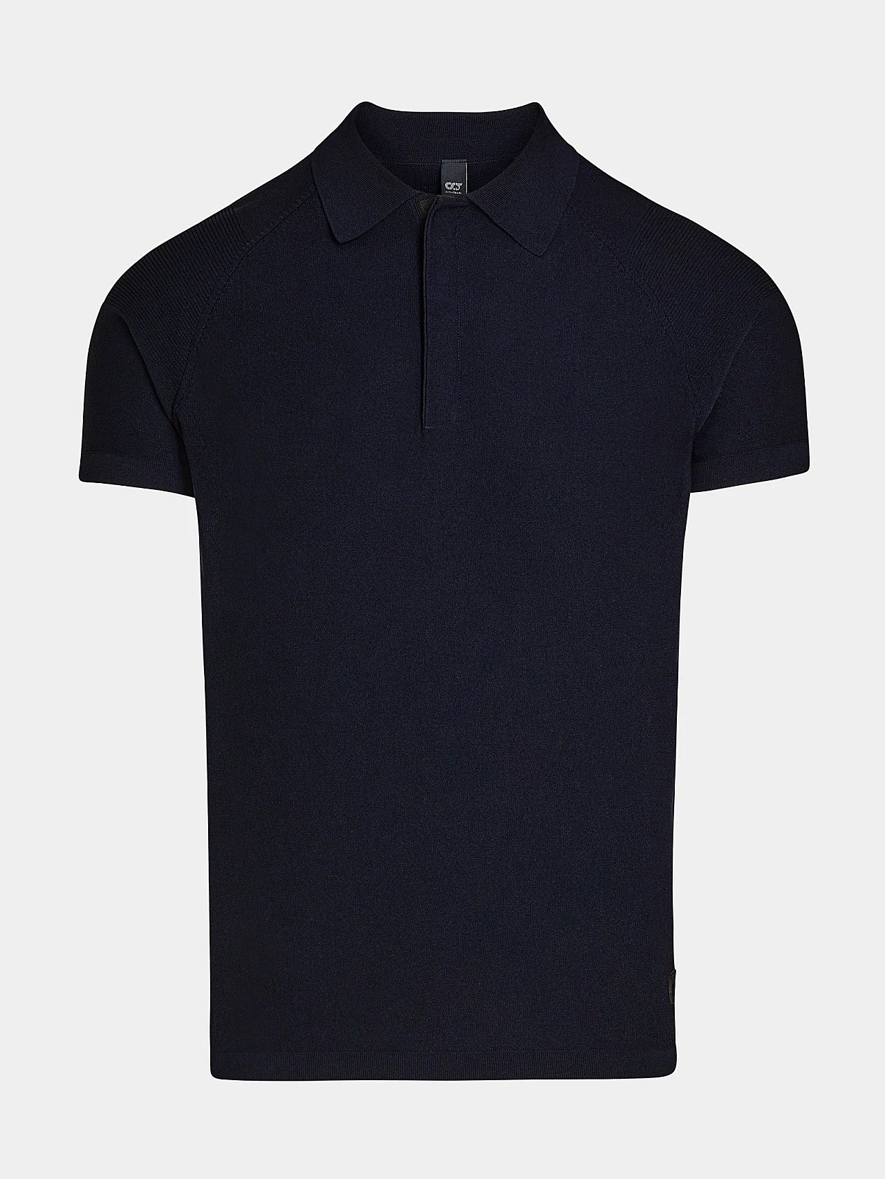 Navy Seamless 3D Performance Knit Polo-Shirt