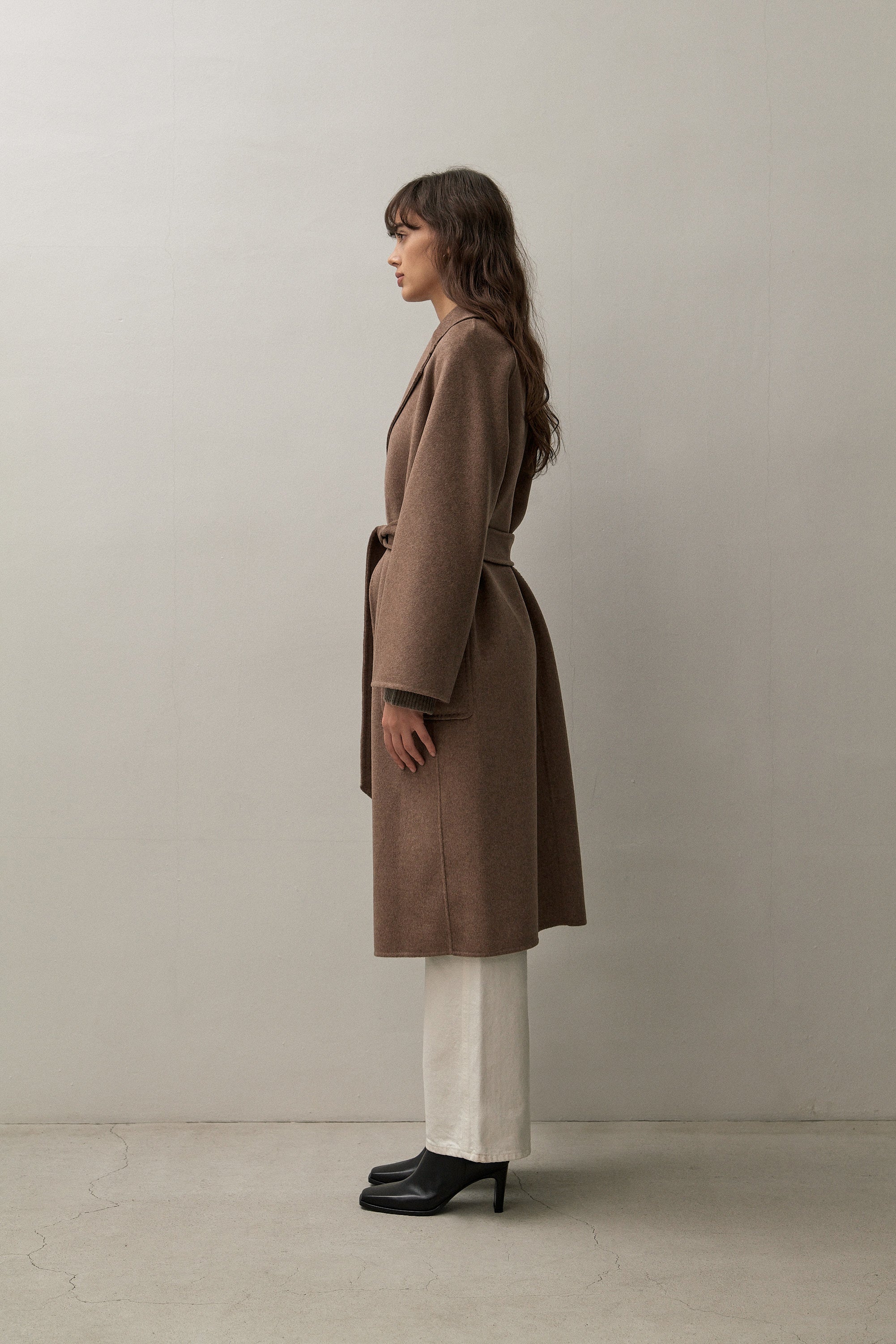 The Curated The Classic Coat chocolate melange NH-001_RM968