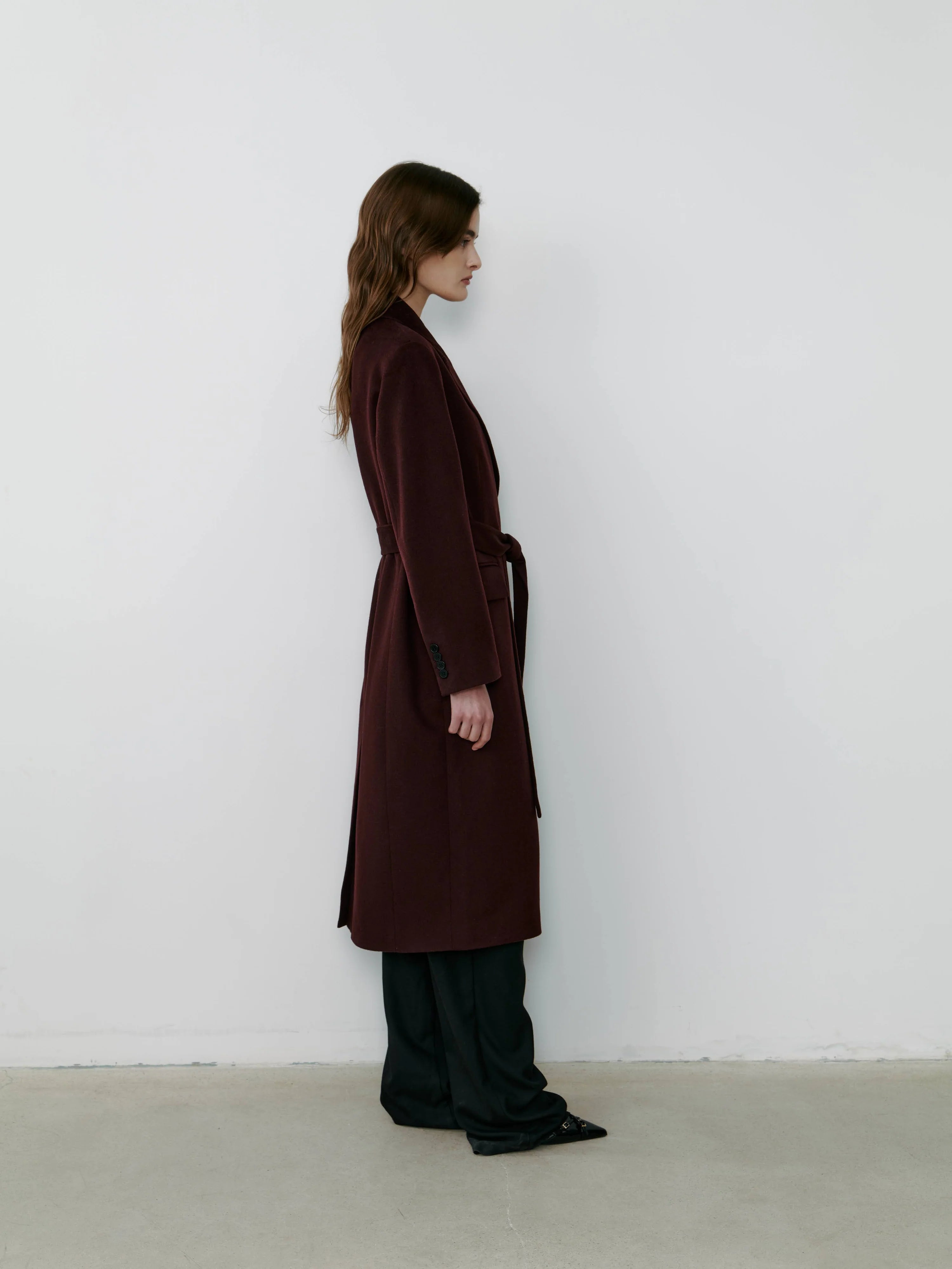 The Curated The Parisian Coat burgundy NH-040A_PA4071