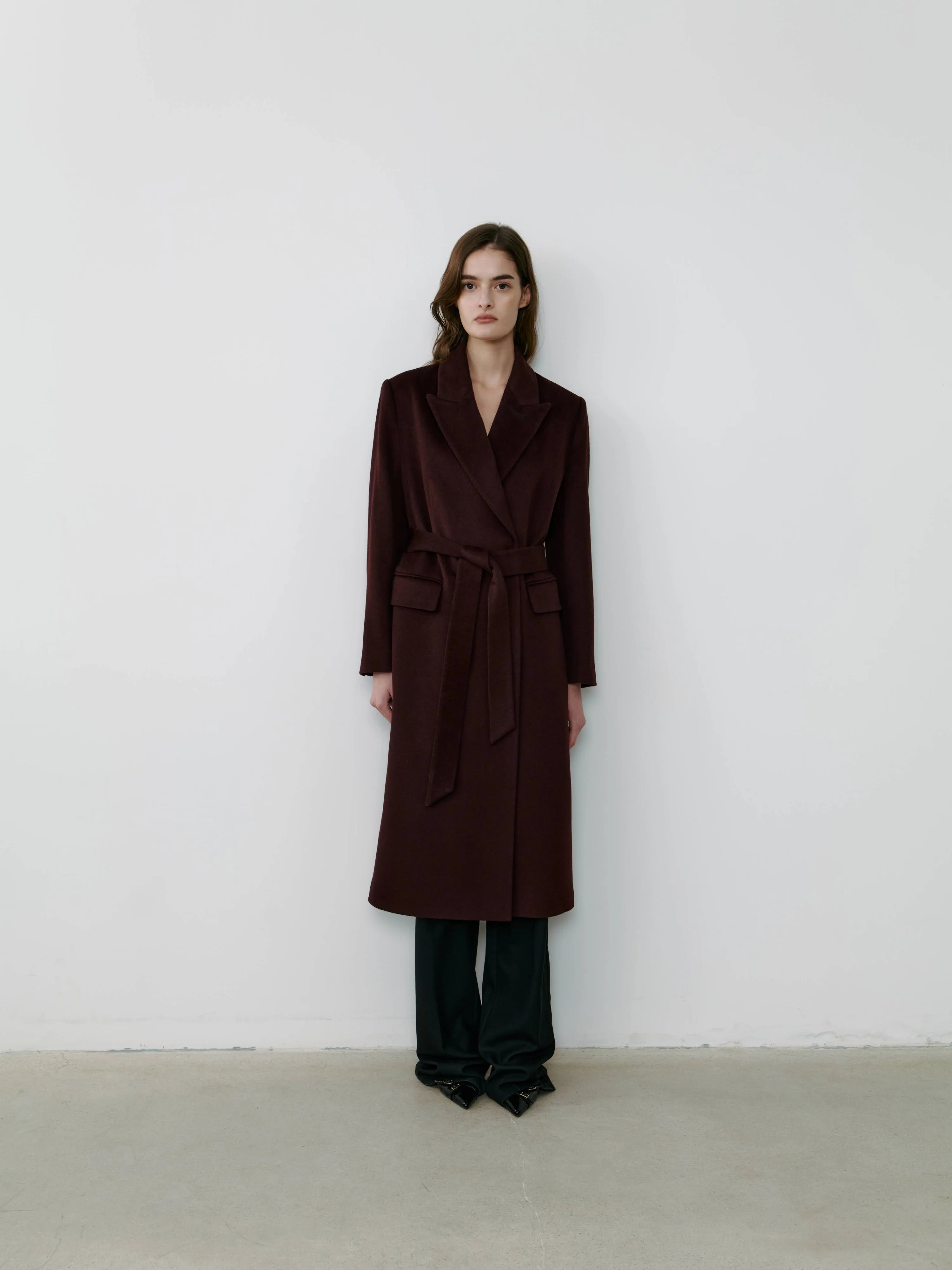 The Curated The Parisian Coat burgundy NH-040A_PA4071
