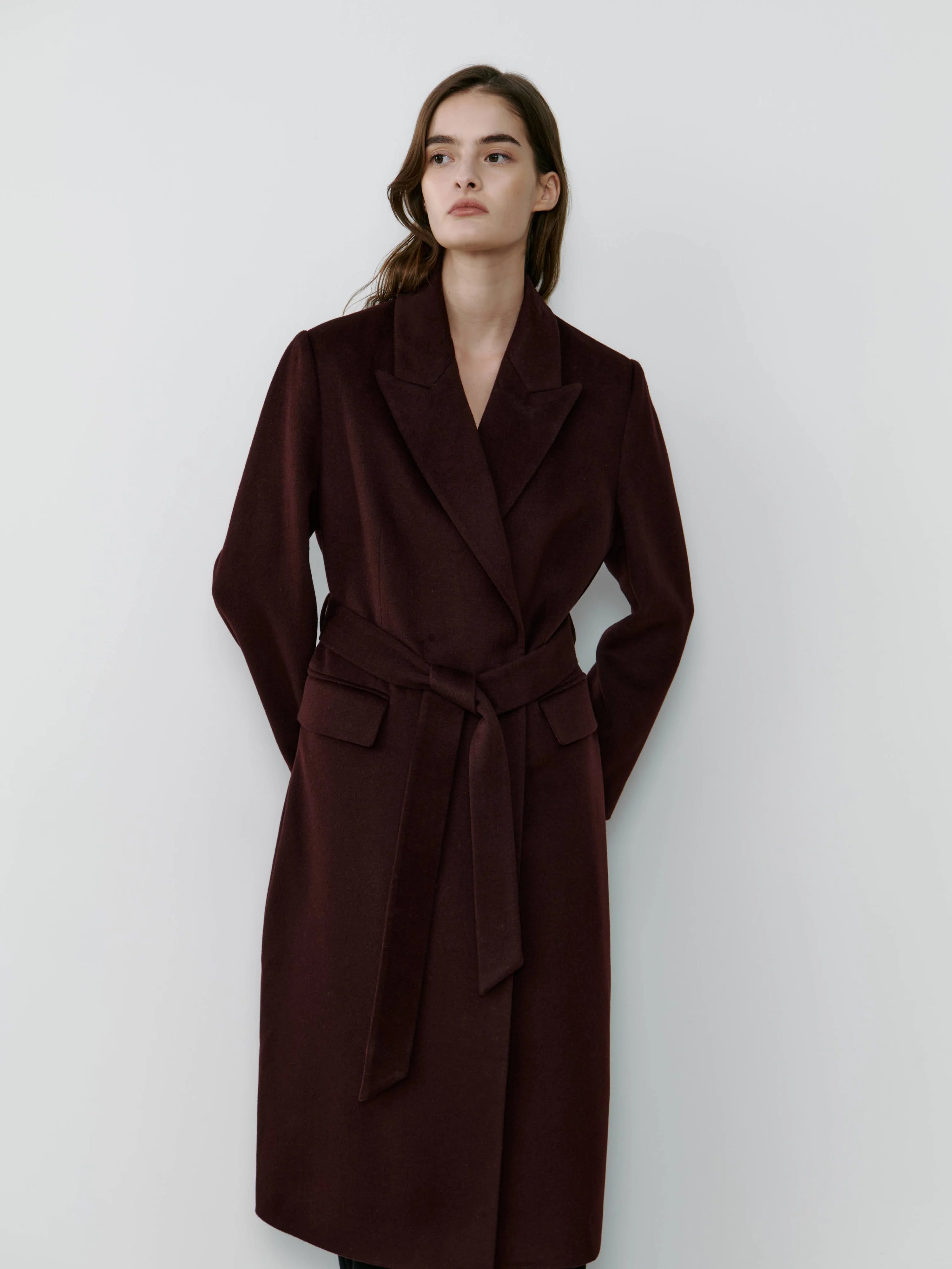 The Curated The Parisian Coat burgundy NH-040A_PA4071
