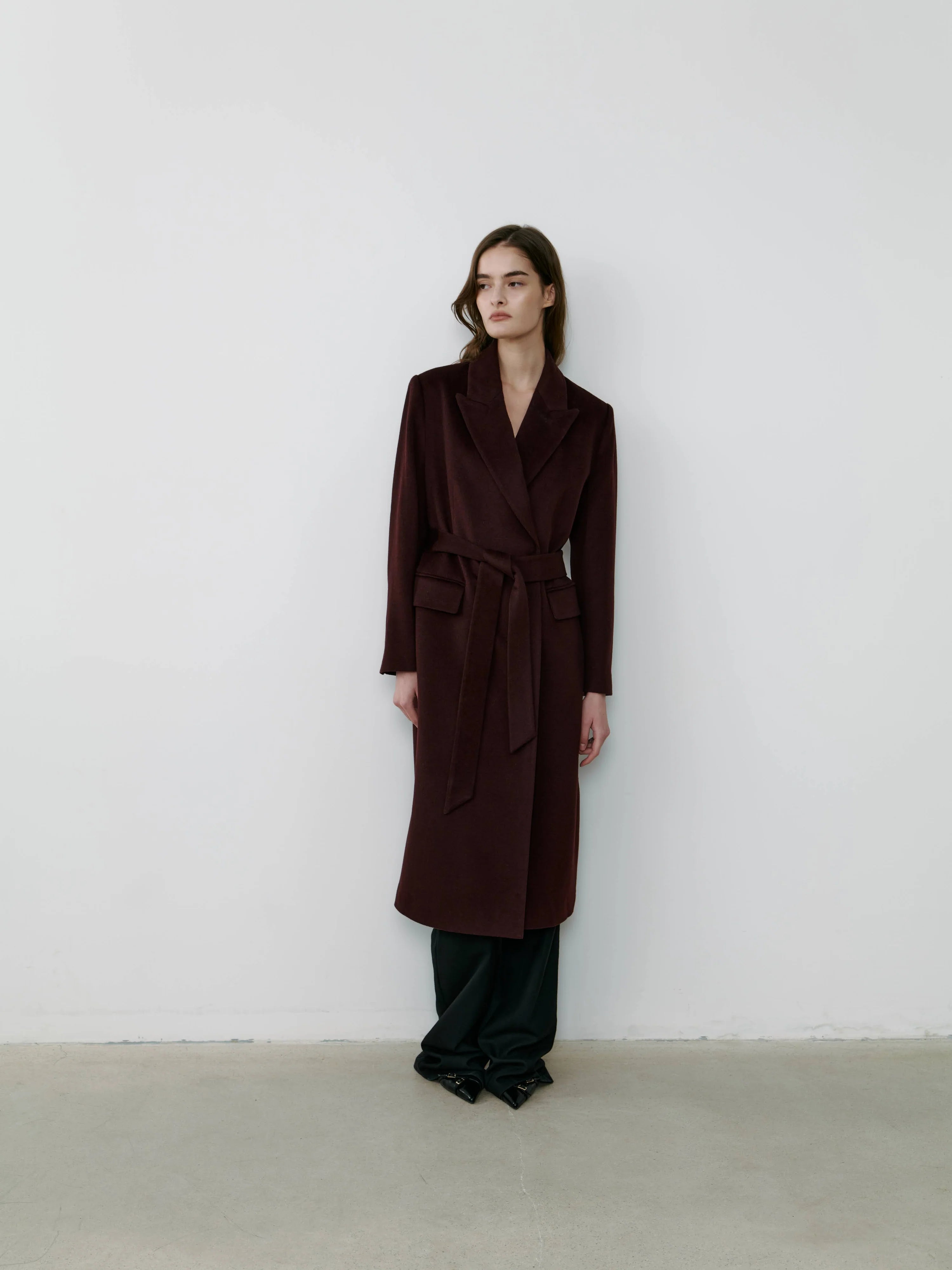 The Curated The Parisian Coat burgundy NH-040A_PA4071