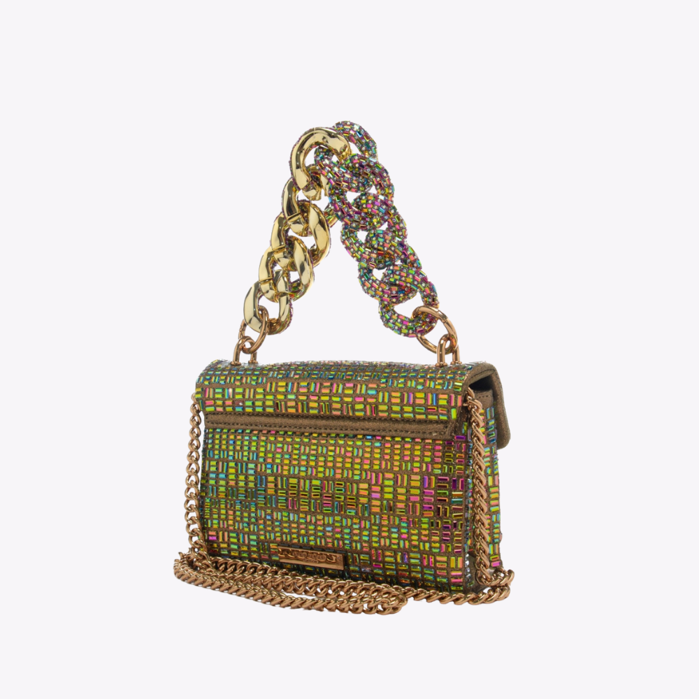 Kurt Geiger Mini Kensington Chain Gold Comb Fabric